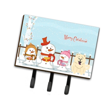 Carolines Treasures Merry Christmas Carolers Chow Chow White Leash or Key Holder BB2471TH68